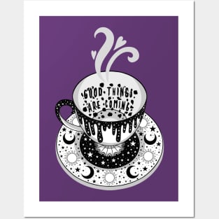 Tea Leaf Reading - Good Things Are Coming Posters and Art